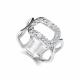 Серебряное кольцо АЛЬКОР 01-5568/00КЦ-00 с фианитом