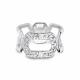 Серебряное кольцо АЛЬКОР 01-5568/00КЦ-00 с фианитом