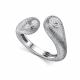 Серебряное кольцо АЛЬКОР 01-5573/000Б-00 с бриллиантом