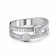 Серебряное кольцо АЛЬКОР 01-5579/000Б-00 с бриллиантом