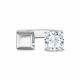 Серебряное кольцо АЛЬКОР 01-5628/00КЦ-00 с фианитом