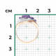 Кольцо из комбинированного золота Platina 01-5707-00-203-1111 с аметистом