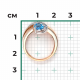 Кольцо из комбинированного золота Platina 01-5708-00-201-1111 с топазом