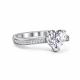 Серебряное кольцо АЛЬКОР с бриллианитом и фианитом 01-5719/00БТ-00