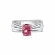 Серебряное кольцо АЛЬКОР с бриллианитом 01-5721/БТ51-00