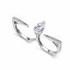 Серебряное кольцо АЛЬКОР 01-5722/00БТ-00 с фианитом