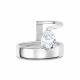 Серебряное кольцо АЛЬКОР с бриллианитом 01-5723/00БТ-00