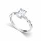 Серебряное кольцо АЛЬКОР с бриллианитом и фианитом 01-5724/00БТ-00