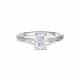 Серебряное кольцо АЛЬКОР с бриллианитом и фианитом 01-5724/00БТ-00