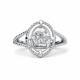 Серебряное кольцо АЛЬКОР 01-5726/000Б-00 с бриллиантом
