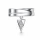 Серебряное кольцо АЛЬКОР с подвижным бриллиантом 01-5745/000Б-00