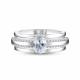 Серебряное кольцо АЛЬКОР 01-5753/00КЦ-00 с фианитом