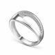 Серебряное кольцо АЛЬКОР 01-5756/00КЦ-00 с фианитом