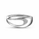 Серебряное кольцо АЛЬКОР 01-5756/00КЦ-00 с фианитом