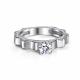 Серебряное кольцо АЛЬКОР 01-5759/00КЦ-00 с фианитом