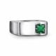Серебряное кольцо АЛЬКОР 01-5771/00АГ-00 с агатом