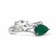 Серебряное кольцо АЛЬКОР 01-5773/ГХАГ-00 с агатом и горным хрусталём