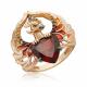 Золотое кольцо Platina 01-5775-00-722-1110 с цитрином, гранатом и эмалью