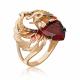 Золотое кольцо Platina 01-5775-00-722-1110 с цитрином, гранатом и эмалью