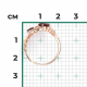 Золотое кольцо Platina 01-5782-00-204-1110 с гранатом