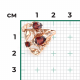Золотое кольцо Platina 01-5782-00-204-1110 с гранатом