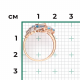 Кольцо из комбинированного золота Platina 01-5784-00-201-1111 с топазом