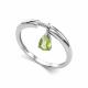 Серебряное кольцо АЛЬКОР 01-5784/00ХР-00 с хризолитом
