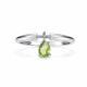 Серебряное кольцо АЛЬКОР 01-5784/00ХР-00 с хризолитом