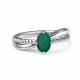 Серебряное кольцо АЛЬКОР 01-5785/00АГ-00 с агатом