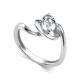 Серебряное кольцо АЛЬКОР 01-5786/00ГХ-00 с горным хрусталём