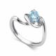 Серебряное кольцо АЛЬКОР 01-5786/00ТБ-00 с топазом