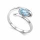 Серебряное кольцо АЛЬКОР 01-5788/00ТБ-00 с топазом