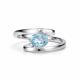 Серебряное кольцо АЛЬКОР 01-5788/00ТБ-00 с топазом