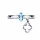 Серебряное кольцо АЛЬКОР 01-5790/00ТБ-00 с топазом