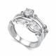 Серебряное кольцо АЛЬКОР 01-5791/00ГХ-00 с горным хрусталём