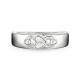 Серебряное кольцо АЛЬКОР 01-5799/000Б-00 с бриллиантом