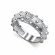 Серебряное кольцо АЛЬКОР 01-5804/000Б-00 с бриллиантом