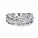 Серебряное кольцо АЛЬКОР 01-5804/000Б-00 с бриллиантом