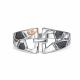 Серебряное кольцо АЛЬКОР с золотой накладкой и бриллиантом 01-5809/000Б-17