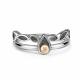 Серебряное кольцо АЛЬКОР с золотой накладкой и бриллиантом 01-5811/000Б-17