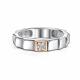 Серебряное кольцо АЛЬКОР с золотой накладкой и бриллиантом 01-5815/000Б-00