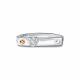 Серебряное кольцо АЛЬКОР с золотой накладкой и бриллиантом 01-5817/000Б-00