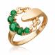 Золотое кольцо Platina 01-5864-00-103-1110 с изумрудом