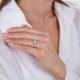 Серебряное кольцо Platina 01-5886-00-401-0200 с фианитом