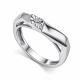 Серебряное кольцо АЛЬКОР 01-5890/000Б-00 с бриллиантом