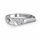 Серебряное кольцо АЛЬКОР 01-5890/000Б-00 с бриллиантом