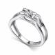 Серебряное кольцо АЛЬКОР 01-5892/000Б-00 с бриллиантом