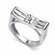 Серебряное кольцо АЛЬКОР 01-5893/000Б-00 с бриллиантом