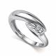 Серебряное кольцо АЛЬКОР 01-5895/000Б-00 с бриллиантом