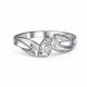 Серебряное кольцо АЛЬКОР 01-5905/000Б-00 с бриллиантом